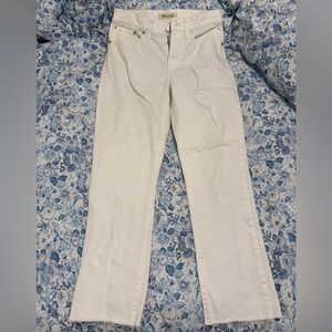Madewell White High Riser Straight Crop Jeans size 24